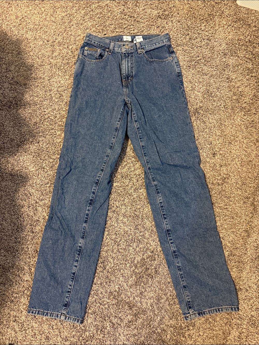 Vintage Calvin Klein Jeans Women's Straight Leg Blue Denim